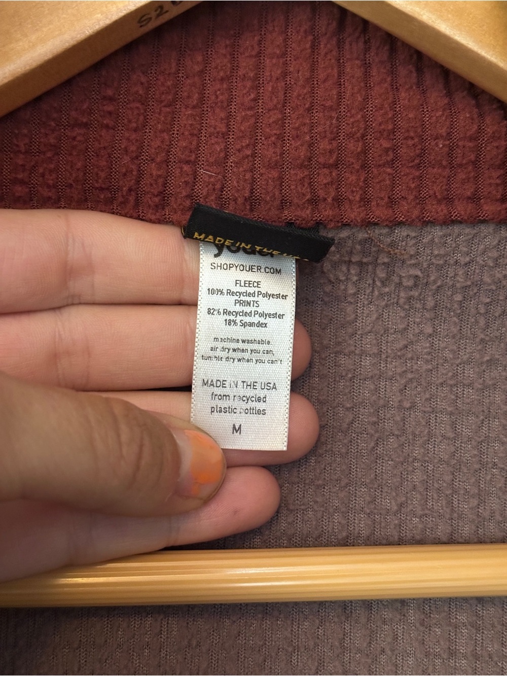 YOUER cropped fleece size medium good condition - Picture 5 of 5